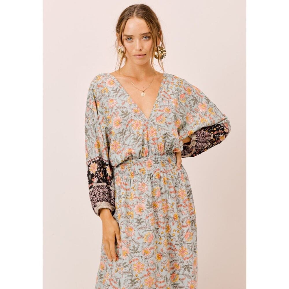 Love Stitch Amanda Volume Sleeve Maxi Dress - Picture 3 of 14